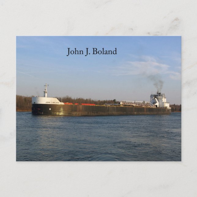 John J. Boland Postkarte (Vorderseite)