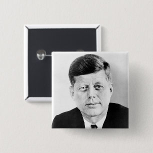 John Jack Kennedy, das Weiße Haus des Präsidenten  Button