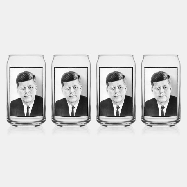 John Jack Kennedy, das Weiße Haus des Präsidenten  Dosenglas (Vorderseite)