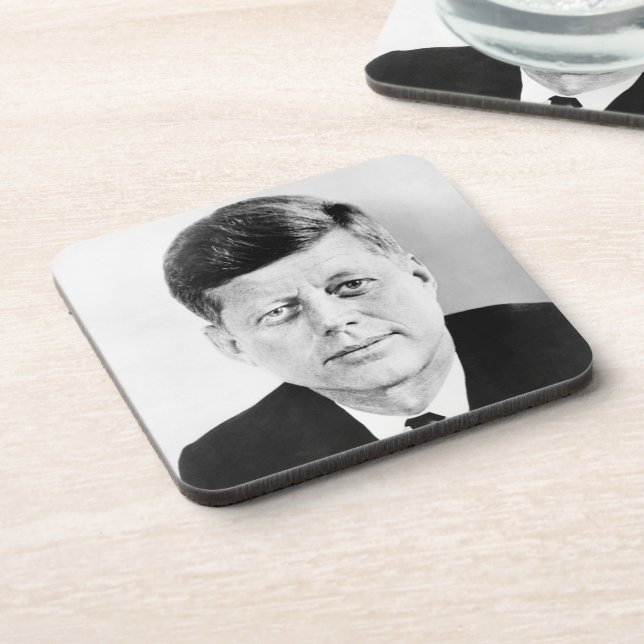 John Jack Kennedy, das Weiße Haus des Präsidenten  Getränkeuntersetzer (Linke Seite)