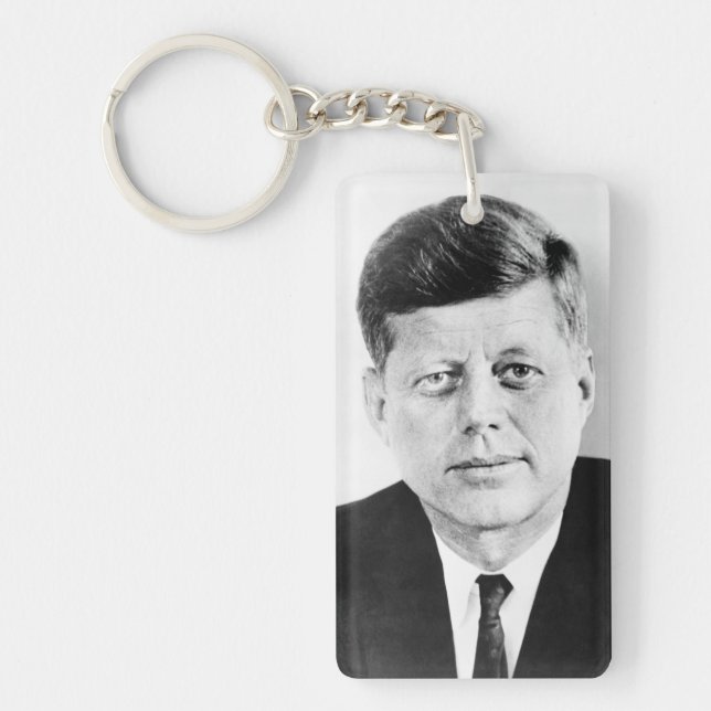 John Jack Kennedy, das Weiße Haus des Präsidenten  Schlüsselanhänger (Vorderseite)
