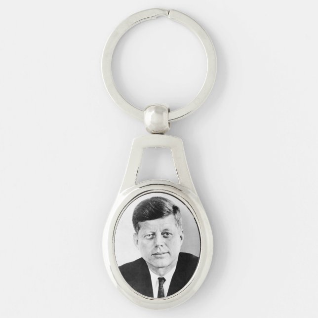 John Jack Kennedy, das Weiße Haus des Präsidenten  Schlüsselanhänger (Vorderseite)