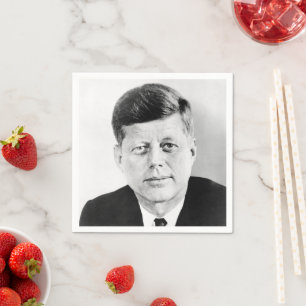 John Jack Kennedy, das Weiße Haus des Präsidenten Serviette