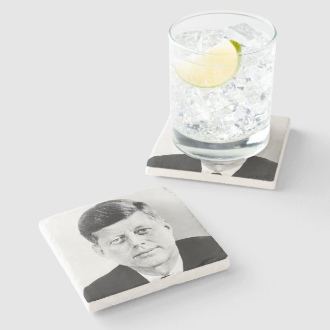 John Jack Kennedy, das Weiße Haus des Präsidenten  Steinuntersetzer (Seitenansicht)