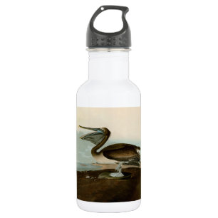 John James Audubon Brown Pelican Artwork Painting Edelstahlflasche