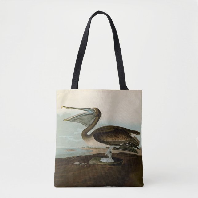 John James Audubon Brown Pelican Artwork Painting Tasche (Vorderseite)