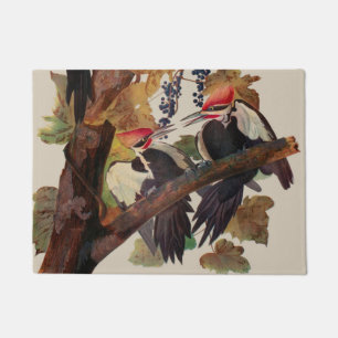 John James Audubon Buntspecht Vogel Druck Fußmatte