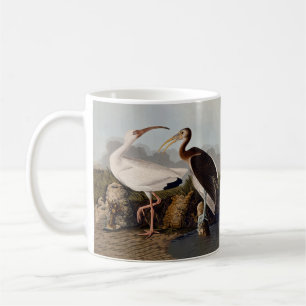 John James Audubon Weißer Ibis Vogel Druck Klassik Kaffeetasse
