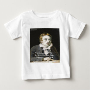 John Keats "Frische Küsse" Liebeszitat-Geschenke & Baby T-shirt