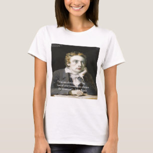 John Keats "Frische Küsse" Liebeszitate Geschenke  T-Shirt