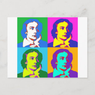 John Keats Pop Art Postkarte