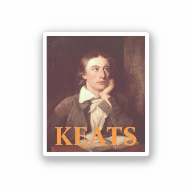 John Keats Square Sticker (Vorderseite)