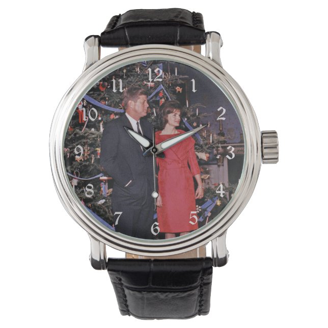 John Kennedy & Jacqueline, Präsident der Weihnacht Armbanduhr (Vorderseite)
