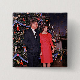 John Kennedy & Jacqueline, Präsident der Weihnacht Button