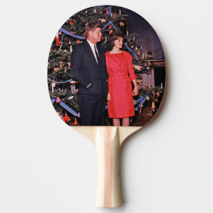 John Kennedy & Jacqueline, Präsident der Weihnacht Tischtennis Schläger
