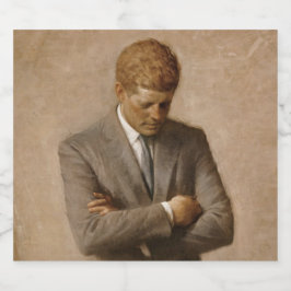 John Kennedy Portrait des Präsidenten der USA Bierflaschenetikett