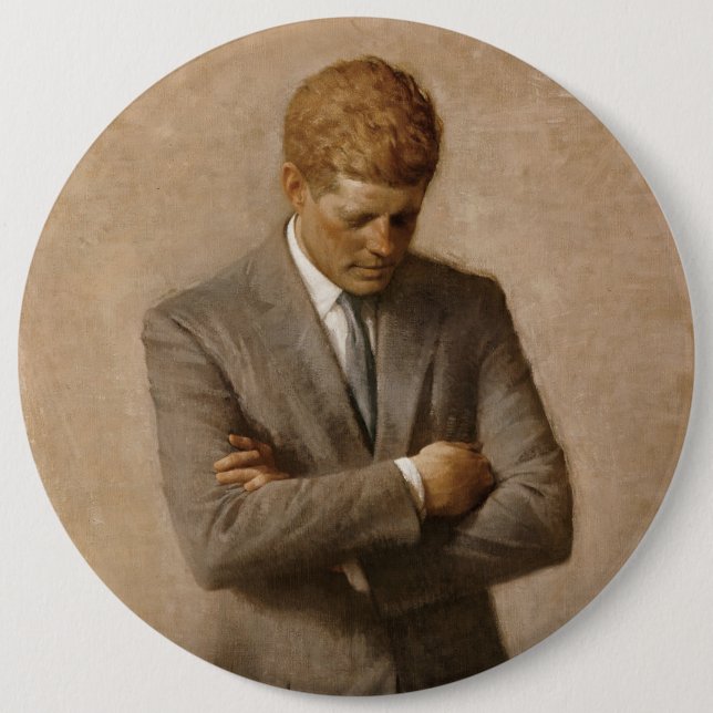 John Kennedy Portrait des Präsidenten der USA Button (Vorderseite)