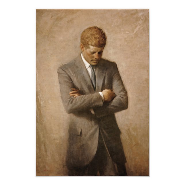 John Kennedy Portrait des Präsidenten der USA Fotodruck (Vorne)