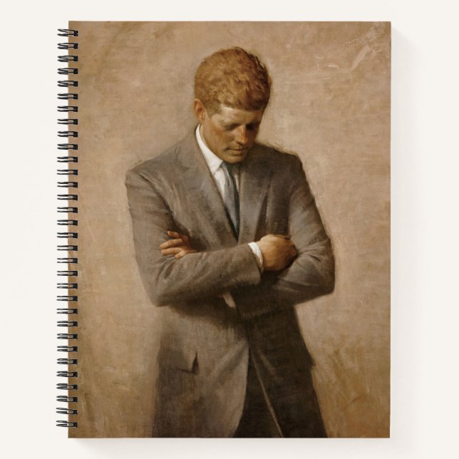 John Kennedy Portrait des Präsidenten der USA Notizbuch (Vorderseite)