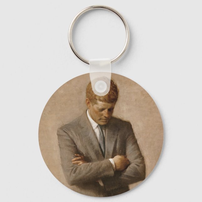 John Kennedy Portrait des Präsidenten der USA Schlüsselanhänger (Vorderseite)