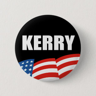 JOHN KERRY-Wahl-Gang Button
