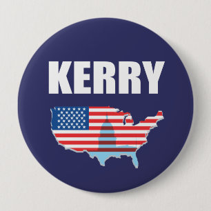 JOHN KERRY-Wahl-Gang Button