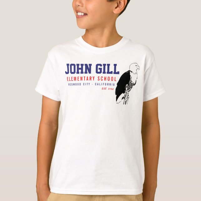 John-Kieme-Eagle-Jungen grundlegend T-Shirt (Vorderseite)