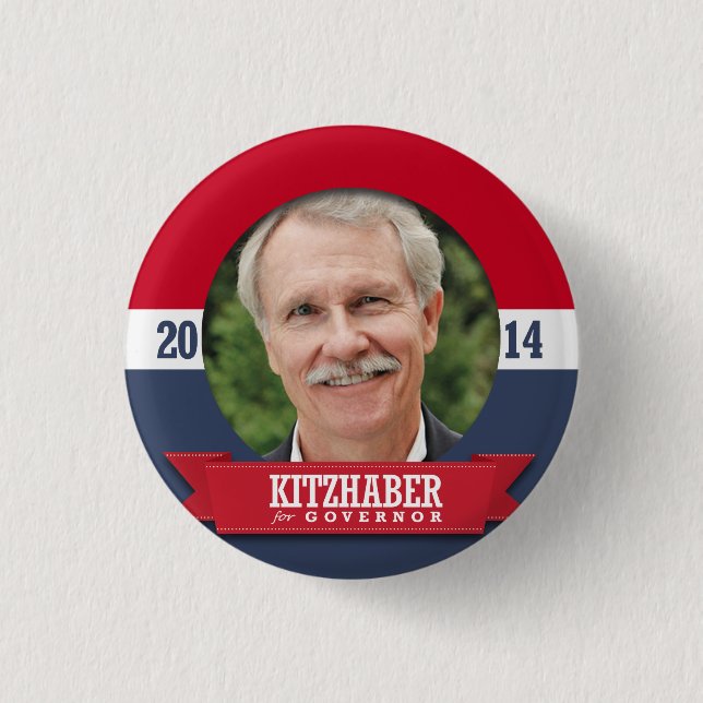 JOHN KITZHABER CAMPAIGN BUTTON (Vorderseite)
