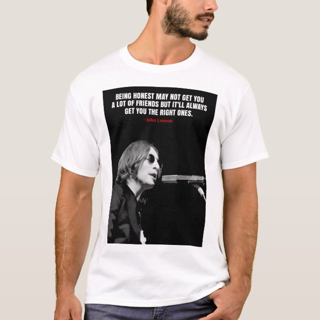 John Lennon quotes T-Shirt (Devant)