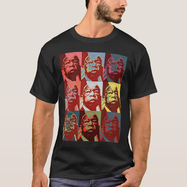 John Lewis Bold Brave Hero T-Shirt (Vorderseite)