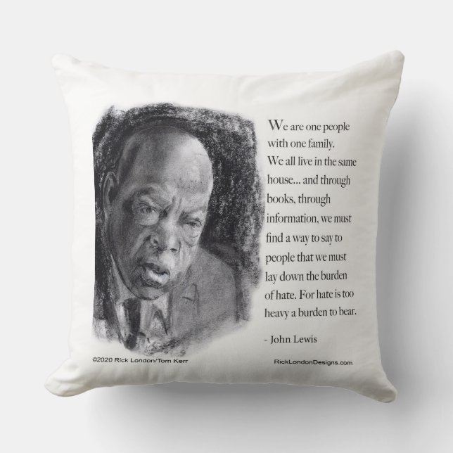 John Lewis & Quote Schönes Portrait Kissen (Vorderseite)