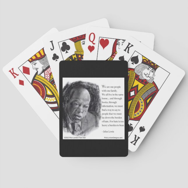 John Lewis & Quote Schönes Portrait Spielkarten (Rückseite)