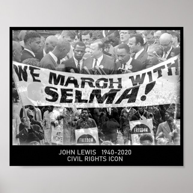 John Lewis - Symbol für Zivile Rechte Poster (Vorne)