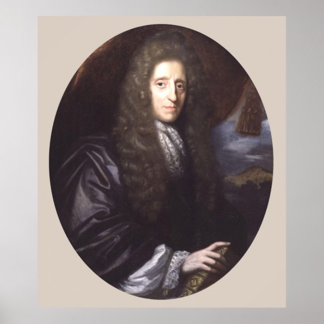 John Locke von Herman Verelst Poster (Vorne)