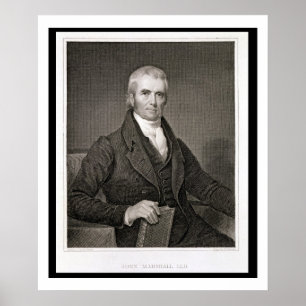 John Marshall (1755-1835), graviert von Asher Brow Poster