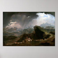 John Martin Joshua befehligt die Sonne zu stehen