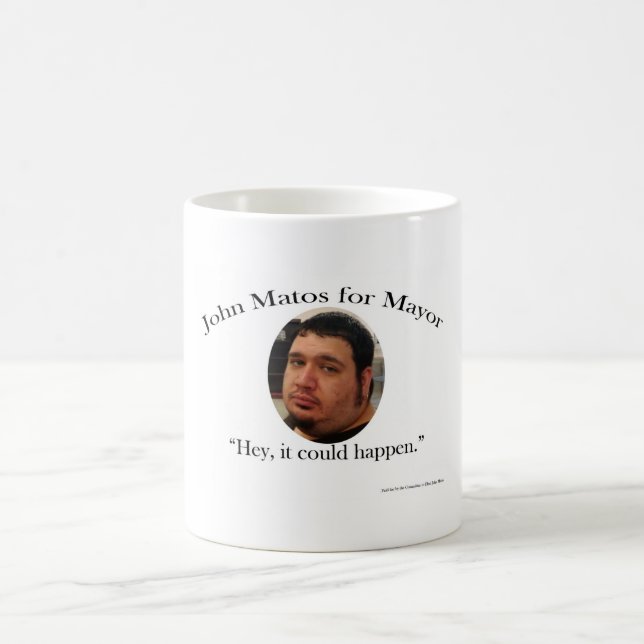 John Matos für Bürgermeister Coffee Mug Kaffeetasse (Mittel)