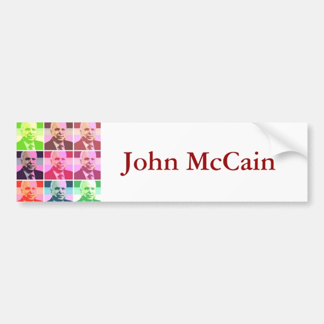 John McCain Autoaufkleber (Vorne)