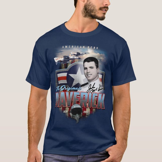 John McCain der ursprüngliche amerikanische T-Shirt (Vorderseite)