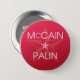 John McCain * Sarah Palin Button (Vorne & Hinten)