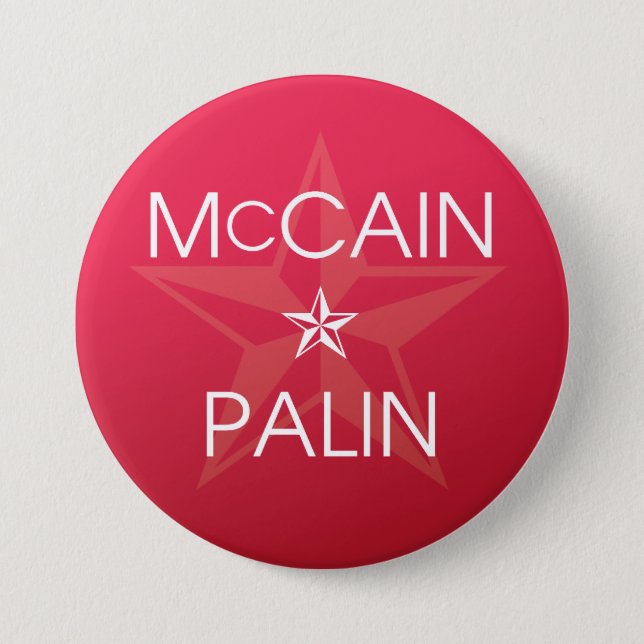 John McCain * Sarah Palin Button (Vorderseite)