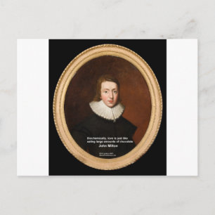 John Milton Liebe & Schokoladensendungen Postkarte