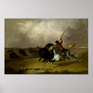 John Mix Stanley - Buffalo Hunt im Südwesten Poster