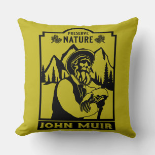 John Muir American Conservator Kissen