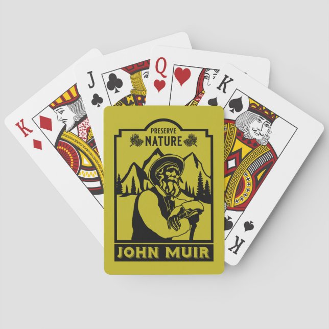 John Muir American Conservator Spielkarten (Rückseite)