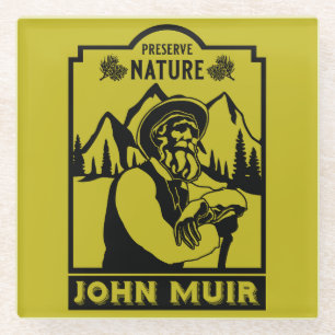 John Muir Day Glasuntersetzer