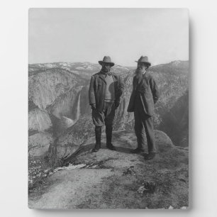 John Muir Teddy Roosevelt Yosemite Nationalpark Fotoplatte