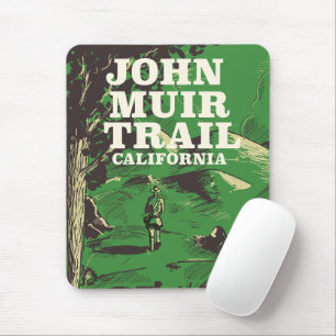 John Muir Trail California Reiseplakat. Mousepad