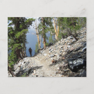 John Muir Trail Hiker - Sierra Nevada Postkarte