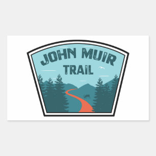 John Muir Trail Rechteckiger Aufkleber